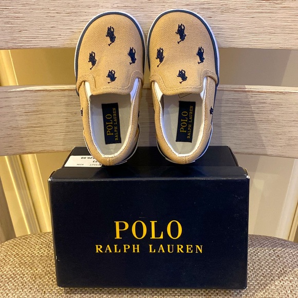 POLO Ralph Lauren Bal Harbour Repeat Slip-On Shoes - Picture 1 of 10